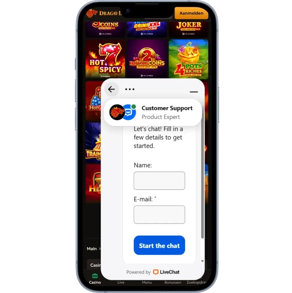 Klantenservice DragoBet